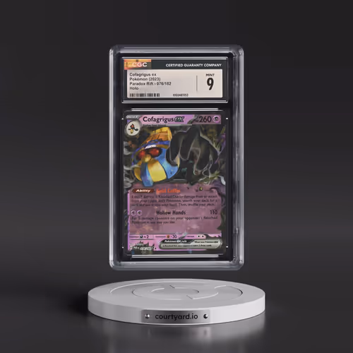 2023 Pokémon Par EN-Paradox Rift #076 Cofagrigus EX - Holo (CGC 9 MINT)