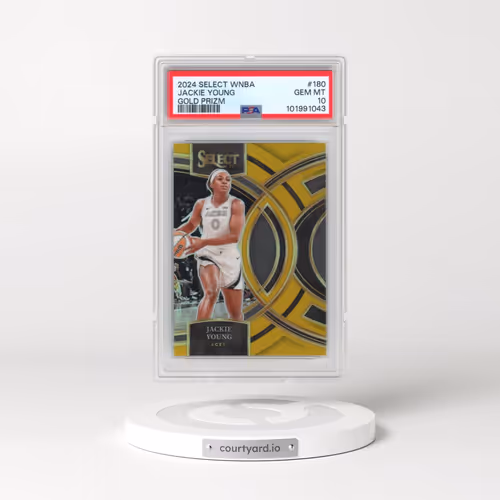 2024 Panini Select WNBA #180 Jackie Young - Gold Prizm (PSA 10 GEM MINT)