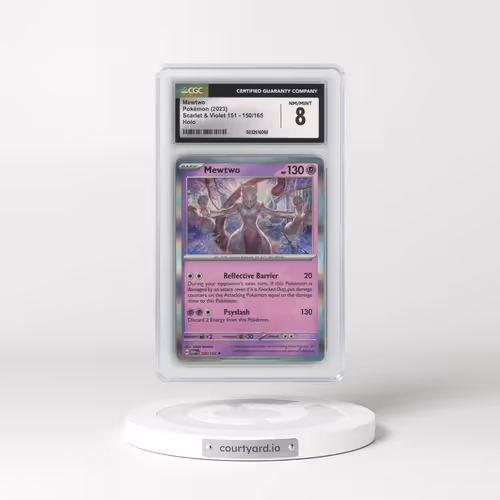 2023 Scarlet & Violet 151 - MEW EN #150/165 Mewtwo - Holo (CGC 8 NM-MT)