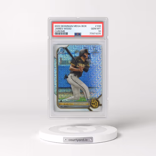 2022 Bowman Mega Box Chrome #108 James Wood (PSA 10 GEM MINT)