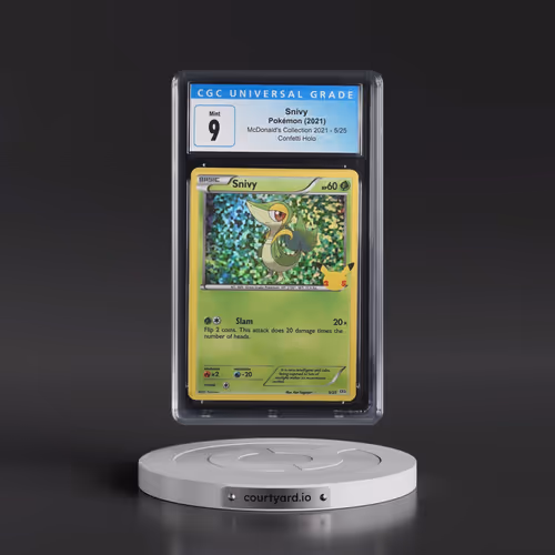 2021 McDonald's Collection 2021 #5/25 Snivy - Confetti Holo (CGC 9 MINT)