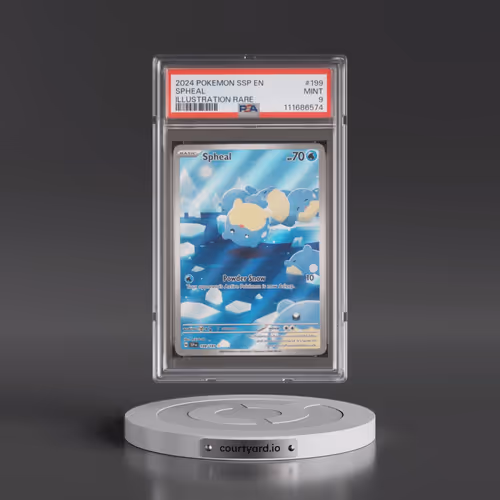 2024 Pokémon Ssp EN-Surging Sparks #199 Spheal - Illustration Rare (PSA 9 MINT)