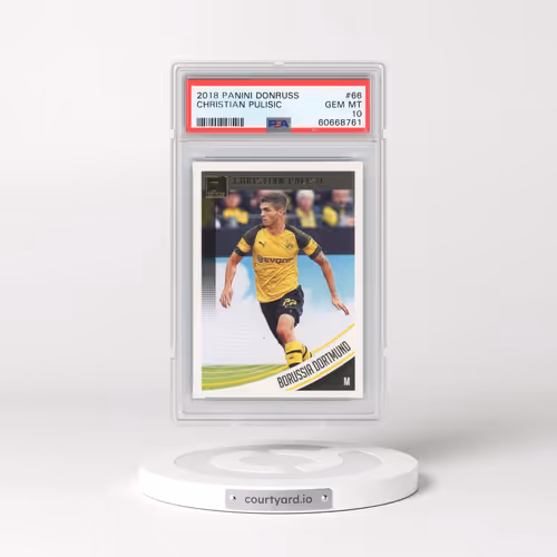 2018 Panini Donruss #66 Christian Pulisic (PSA 10 GEM MINT)