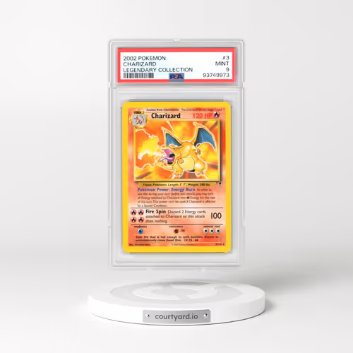 2002 Pokémon Legendary Collection #3 Charizard (PSA 9 MINT)
