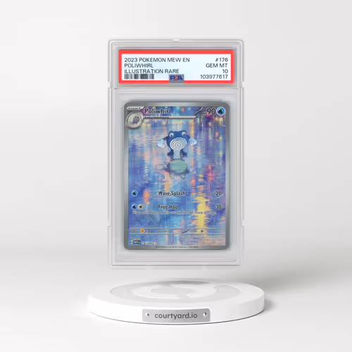 2023 Pokémon Mew EN-151 #176 Poliwhirl - Illustration Rare (PSA 10 GEM MINT)
