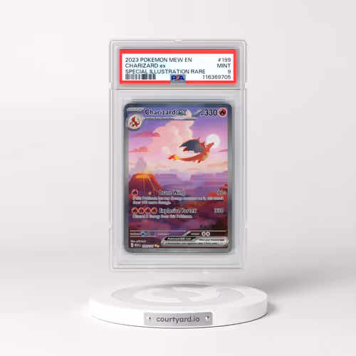 2023 Pokémon Mew EN-151 #199 Charizard EX - Holo Special Illustration Rare (PSA 9 MINT)