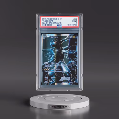2011 Pokémon Black & White #114 Zekrom - Full Art Black Background (PSA 9 MINT)