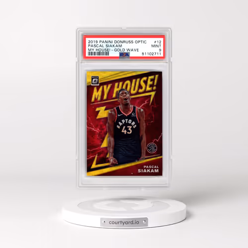 2019 Panini Donruss Optic My House! #12 Pascal Siakam - Gold Wave (PSA 9 MINT)