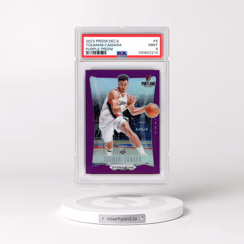 2023 Panini Prizm Deca #6 Toumani Camara - Purple Prizm (PSA 9 MINT)