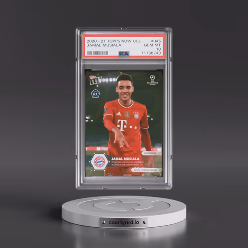 2020 Topps Now UEFA Champions League #045 Jamal Musiala (PSA 10 GEM MINT)