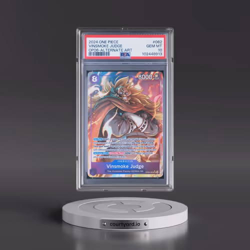 2024 One Piece OP06-Wings of the Captain #062 Vinsmoke Judge - Alternate Art (PSA 10 GEM MINT)