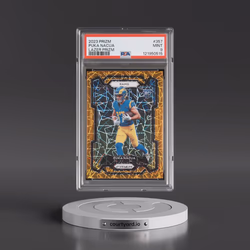 2023 Panini Prizm #357 Puka Nacua - Lazer Prizm (PSA 9 MINT)