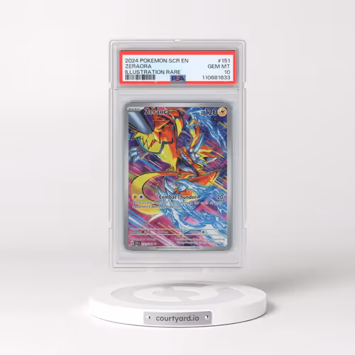 2024 Pokémon Scr EN-Stellar Crown #151 Zeraora - Illustration Rare (PSA 10 GEM MINT)