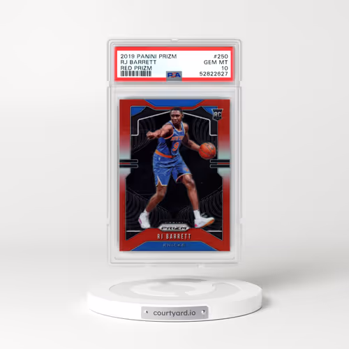 2019 Panini Prizm #250 RJ Barrett - Red Prizm (PSA 10 GEM MINT)