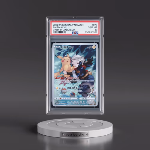 2022 Pokémon Sword & Shield Dark Phantasma #073 Pikachu - Full Art (PSA 10 GEM MINT)