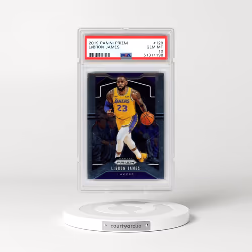 2019 Panini Prizm #129 LeBron James (PSA 10 GEM MINT)