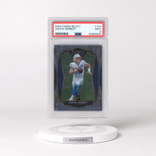 2020 Panini Select #144 Justin Herbert (PSA 9 MINT)