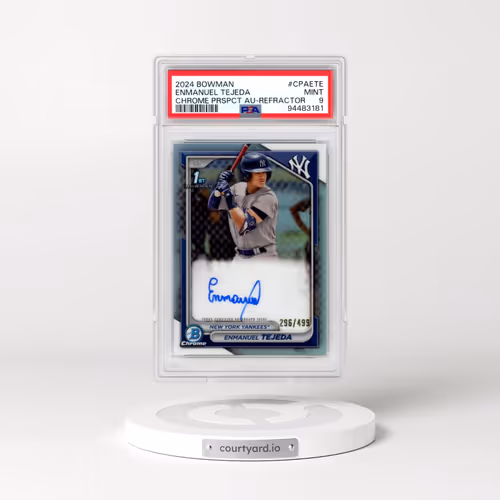 2024 Bowman Chrome Prospect Autographs #CPAETE Enmanuel Tejeda - Refractor (PSA 9 MINT)