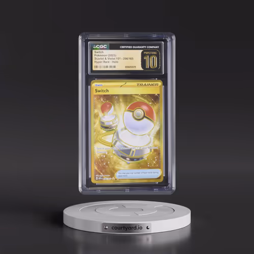 2023 Scarlet & Violet 151 - MEW EN #206/165 Switch - Hyper Rare Holo (CGC 10 PRISTINE)