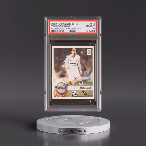 2002-03 Panini Sports Superliga de Estrellas #414 Zinedine Zidane (PSA 10 GEM MINT)