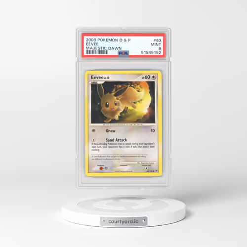 2008 Majestic Dawn #63 Eevee (PSA 9 MINT)
