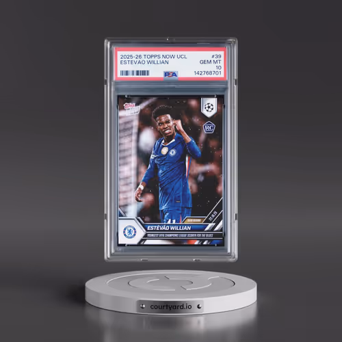2025-2026 Topps Now UEFA Champions League #39 Estevao Willian (PSA 10 GEM MINT)