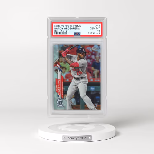 2020 Topps Chrome #49 Randy Arozarena - Refractor (PSA 10 GEM MINT)