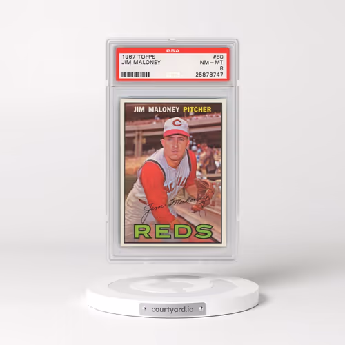 1967 Topps #80 Jim Maloney (PSA 8 NM-MT)