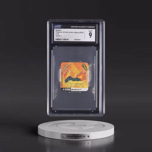 2002 Pokémon STAKS Johto League (Panini 2002) - English #156 Quilava - Series 1 (CGC 9 MINT)