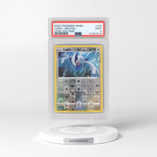 2020 Pokémon Sword & Shield Vivid Voltage #132 Lugia - Reverse Foil (PSA 9 MINT)