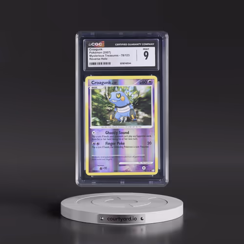 2007 Mysterious Treasures #78/123 Croagunk - Reverse Holo (CGC 9 MINT)