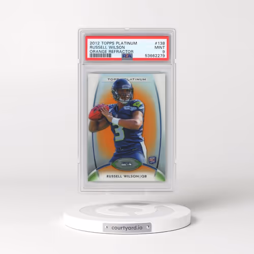 2012 Topps Platinum #138 Russell Wilson - Orange Refractor (PSA 9 MINT)