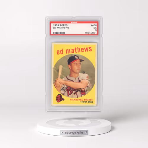 1959 Topps #450 Ed Mathews (PSA 5 EX)