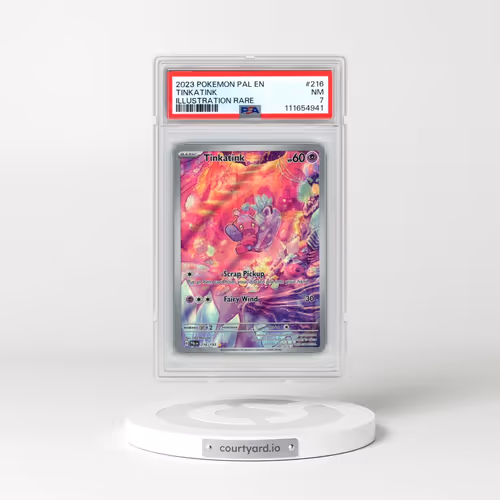 2023 Pokémon Pal EN-Paldea Evolved #216 Tinkatink - Illustration Rare (PSA 7 NM)