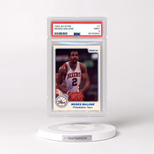 1983-84 Star #7 Moses Malone (PSA 9 MINT)