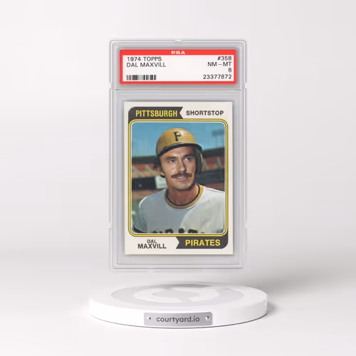 1974 Topps #358 Dal Maxvill (PSA 8 NM-MT)