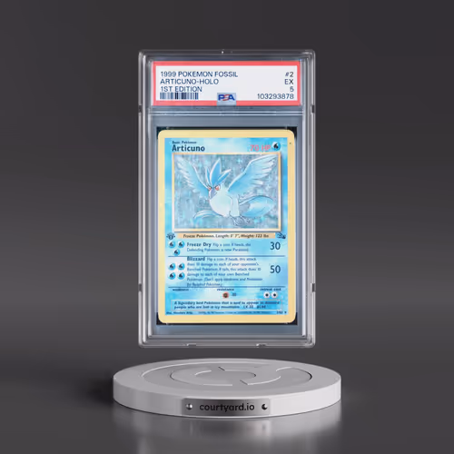 1999 Pokémon Fossil #2 Articuno - 1st Edition Holo (PSA 5 EX)