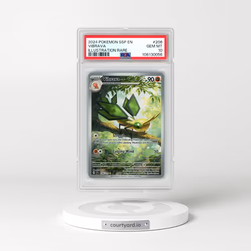 2024 Pokémon Ssp EN-Surging Sparks #206 Vibrava - Illustration Rare (PSA 10 GEM MINT)