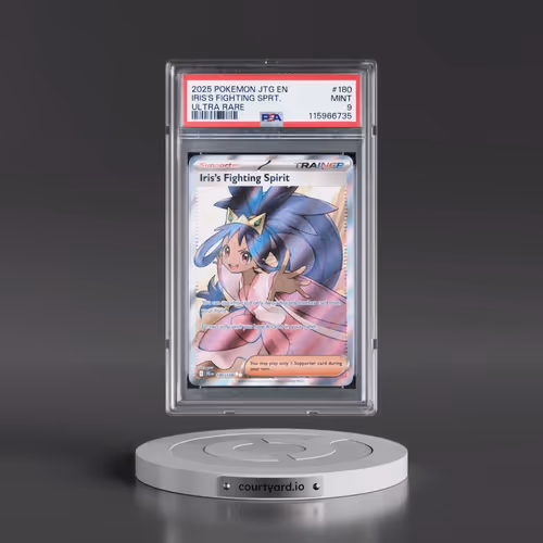 2025 Pokémon Jtg EN-Journey Together #180 Iris's Fighting Spirit - Ultra Rare (PSA 9 MINT)
