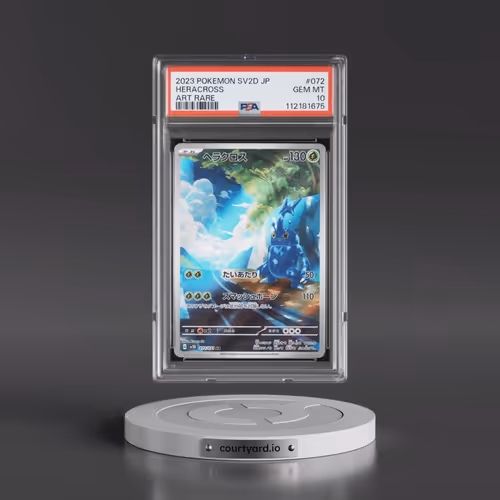 2023 Pokémon Sv2d-Clay Burst #072 Heracross - Art Rare (PSA 10 GEM MINT)