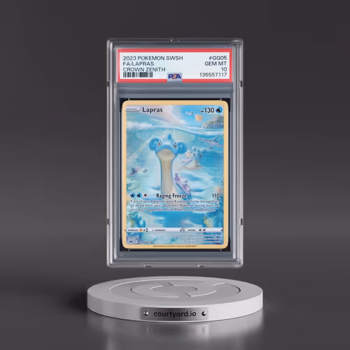 2023 Pokémon Sword and Shield Crown Zenith #GG05 Lapras - Full Art (PSA 10 GEM MINT)