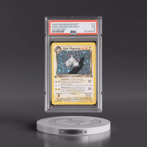 2000 Pokémon Rocket #11 Dark Magneton - 1st Edition Holo (PSA 5 EX)