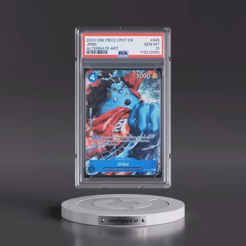 2024 One Piece OP07-500 Years in the Future #045 Jinbe - Alternate Art (PSA 10 GEM MINT)