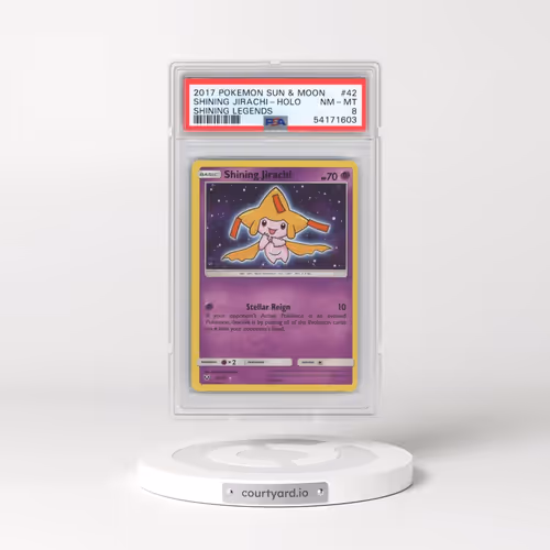 2017 Pokémon Sun & Moon Shining Legends #42 Shining Jirachi - Holo Holo (PSA 8 NM-MT)