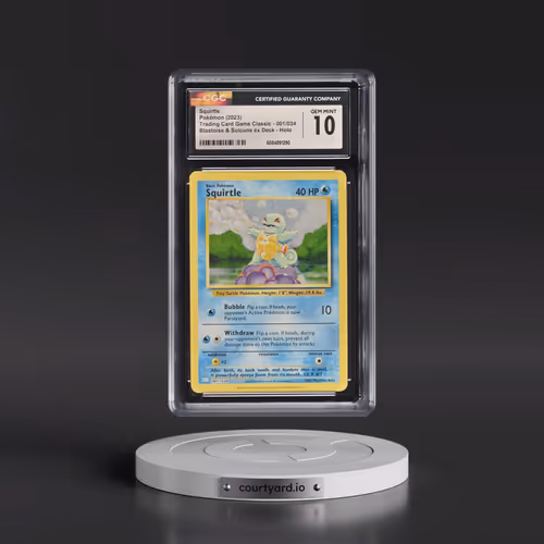 2023 Pokémon Clb-Trading Card Game Classic Blastoise & Suicune EX Deck #001 Squirtle (CGC 10 GEM MIN