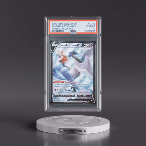 2022 Pokémon Sword & Shield Astral Radiance #TG16 Galarian Articuno V - Holo Full Art (PSA 10 GEM MI