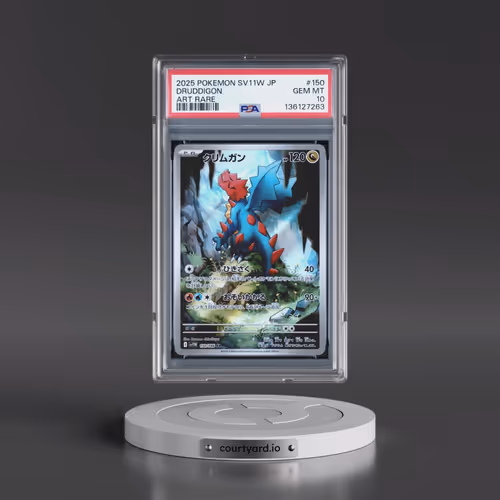2025 Pokémon Sv11w-White Flare #150 Druddigon - Art Rare (PSA 10 GEM MINT)