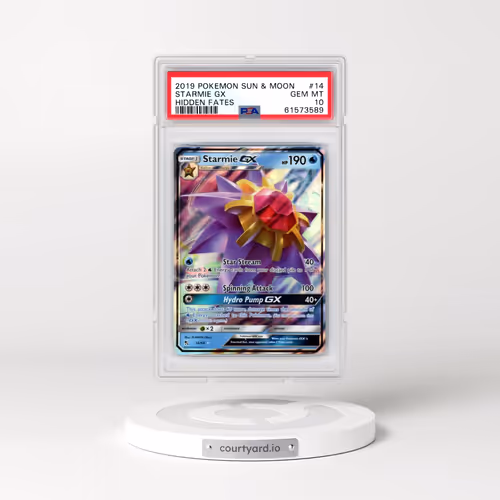 2019 Pokémon Sun & Moon Hidden Fates #14 Starmie GX - Holo (PSA 10 GEM MINT)