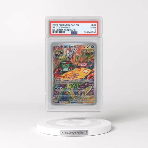2023 Pokémon Par EN-Paradox Rift #207 Brute Bonnet - Illustration Rare (PSA 9 MINT)