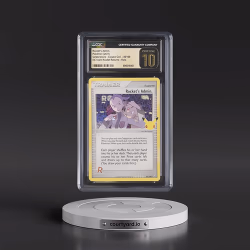 2021 Celebrations - Classic Collection #86/109 Rocket's Admin. - EX Team Rocket Returns Holo (CGC 10